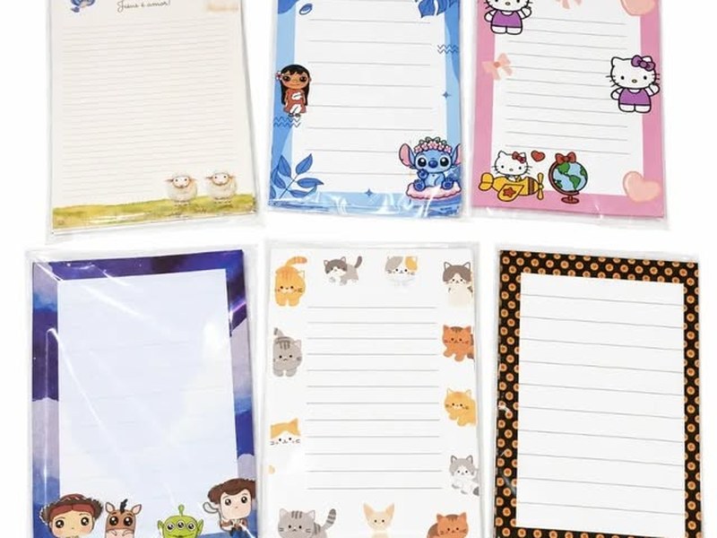 Blocos e papéis de carta